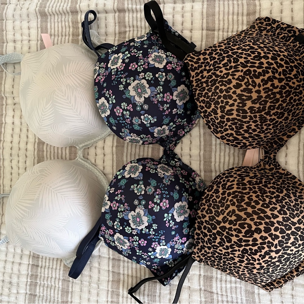 Victoria's Secret Black and White Lace Bras Intimates